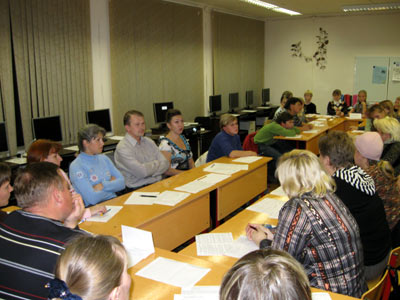 Собрание в 7 "В" классе  6 ноября 2008